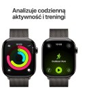 Watch Series 11 GPS + Cellular koperta 46 mm z tytanu w kolorze łupku, bransoleta mediolańska w kolorze łupku S/M