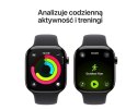 Watch Series 11 GPS + Cellular, koperta 46 mm z tytanu w kolorze łupku, pasek sportowy w kolorze czarnym - rozmiar S/M