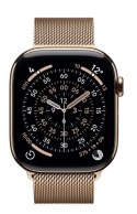 Watch Series 11 GPS + Cellular, koperta 46 mm z tytanu w kolorze złotym, bransoleta mediolańska w kolorze złotym S/M