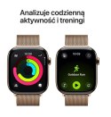 Watch Series 11 GPS + Cellular, koperta 46 mm z tytanu w kolorze złotym, bransoleta mediolańska w kolorze złotym S/M