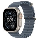 Watch Ultra 3 GPS + Cellular Koperta 49 mm z tytanu w kolorze naturalnym Pasek Ocean w kolorze marynarskiego granatu