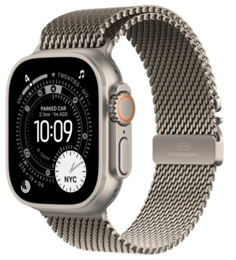 Watch Ultra 3 GPS + Cellular, koperta 49 mm z tytanu w kolorze naturalnym, bransoleta mediolańska z tytanu w kolorze naturalnym Watch Ultra 3 GPS + Cellular, koperta 49 mm z tytanu w kolorze naturalnym, bransoleta mediolańska z tytanu w kolorze naturalnym