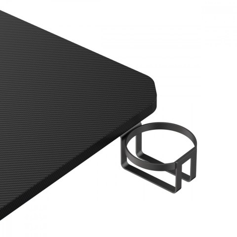 Biurko gamingowe NanoRS 120x60x75cm RS101 z uchwytem na słuchawki i kubek Czarne Biurko gamingowe NanoRS 120x60x75cm RS101 z uchwytem na słuchawki i kubek Czarne
