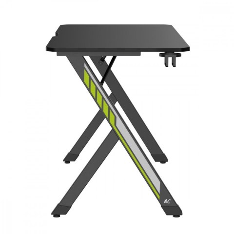 Biurko gamingowe NanoRS 120x60x75cm RS101 z uchwytem na słuchawki i kubek Czarne Biurko gamingowe NanoRS 120x60x75cm RS101 z uchwytem na słuchawki i kubek Czarne