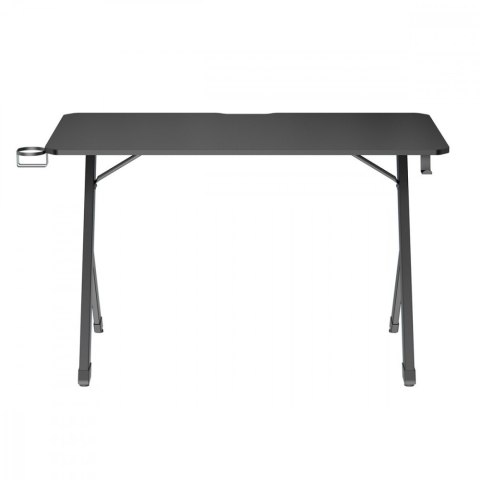 Biurko gamingowe NanoRS 120x60x75cm RS101 z uchwytem na słuchawki i kubek Czarne Biurko gamingowe NanoRS 120x60x75cm RS101 z uchwytem na słuchawki i kubek Czarne