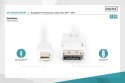 Kabel połączeniowy Displayport 1080p 60Hz FHD Typ miniDP/DP M/M 3m Biały