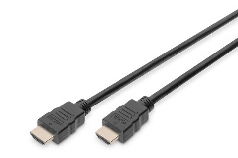 Kabel połączeniowy HDMI HighSpeed z Ethernetem 4K 60Hz UHD Typ HDMI A/HDMI A M/M 1m Czarny Kabel połączeniowy HDMI HighSpeed z Ethernetem 4K 60Hz UHD Typ HDMI A/HDMI A M/M 1m Czarny