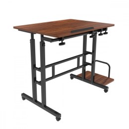 Mobilne biurko regulowane MC-124 B max 50kg, regulacja wysokości 67-115 cm, blat 80x60 cm