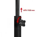 Mobilne biurko regulowane MC-124 B max 50kg, regulacja wysokości 67-115 cm, blat 80x60 cm