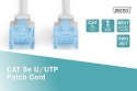Patch cord kat.5e UTP CU AWG 26/7 0,25m Szary