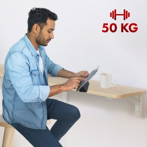 Składana półka 100x20cm MC-129 WD Składana półka 100x20cm MC-129 WD