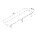 Składana półka 100x20cm MC-129 WD