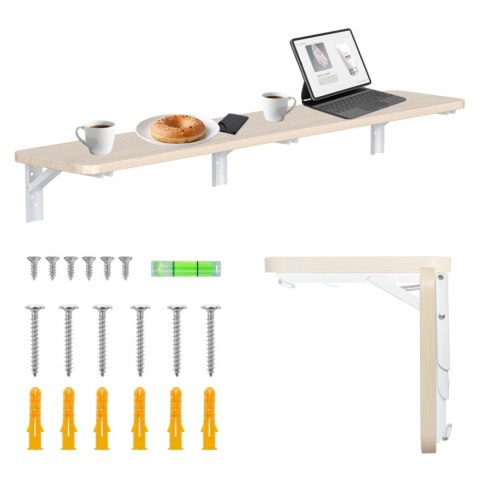 Składana półka 100x20cm MC-129 WD Składana półka 100x20cm MC-129 WD