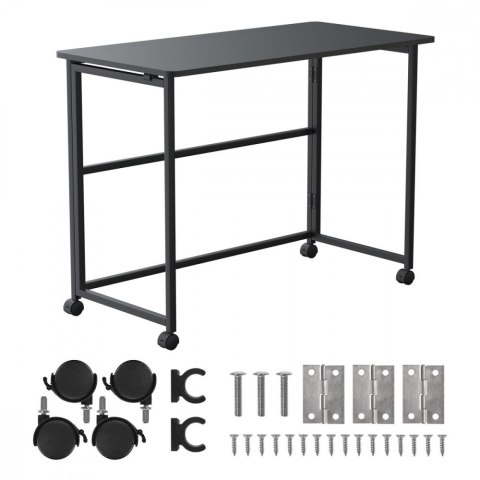 Składane mobilne biurko MC-1250 B blat 100x50 cm, max50 kg Czarne Składane mobilne biurko MC-1250 B blat 100x50 cm, max50 kg Czarne