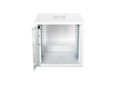 Szafa krosowa wisząca niedzielona 10 cali 6U 300x315x306 mm, drzwi szklane, kolor szary Szafa krosowa wisząca niedzielona 10 cali 6U 300x315x306 mm, drzwi szklane, kolor szary
