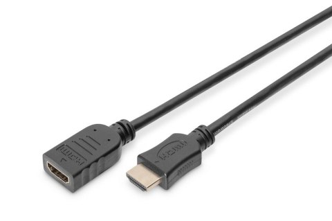 Kabel przedłużający HDMI HighSpeed z Ethernetem 4K 60Hz UHD Typ HDMI A/HDMI A M/Ż 2m Czarny Kabel przedłużający HDMI HighSpeed z Ethernetem 4K 60Hz UHD Typ HDMI A/HDMI A M/Ż 2m Czarny