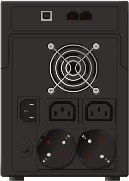 UPS LINE-INTERACTIVE 1200VA 2X SCHUKO + 2X IEC OUT, RJ11/RJ45 IN/OUT, USB