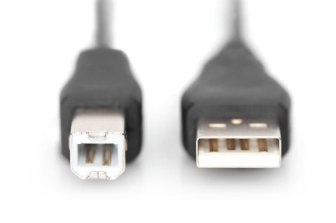 Kabel połączeniowy USB 2.0 HighSpeed Typ USB A/USB B M/M 1m Czarny Kabel połączeniowy USB 2.0 HighSpeed Typ USB A/USB B M/M 1m Czarny