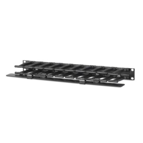 Poziomy organizer kabli, 1U, jednostronny z osłoną, Czarny AR8602A Poziomy organizer kabli, 1U, jednostronny z osłoną, Czarny AR8602A