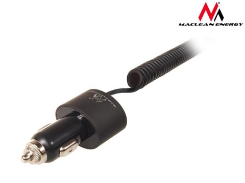Ładowarka samochodowa 2xUSB, lightning spiralny 1.8m MCE76 5.2A Ładowarka samochodowa 2xUSB, lightning spiralny 1.8m MCE76 5.2A