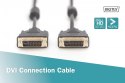 Kabel połączeniowy DVI-D DualLink WQXGA 30Hz HD Typ DVI-D (24+1)/DVI-D (24+1) M/M 10m Czarny