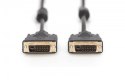 Kabel połączeniowy DVI-D DualLink WQXGA 30Hz Typ DVI-D (24+1)/DVI-D (24+1) M/M 3m Czarny