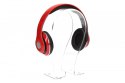 Stereo słuchawki z mikrofonem 4pin mini jack AUDIOFEEL2 Czerwone