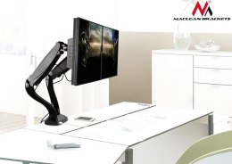 Uchwyt na 2 monitory czarny MC-674 gazowa sprężyna usb 13