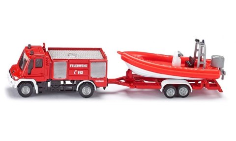 Straż Pożarna Unimog z Łodzią