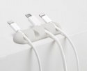 CableDrop multi uchwyt na 4 kable 2 szt. biały