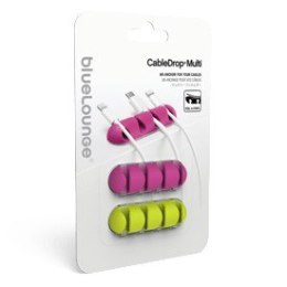 CableDrop multi uchwyt na 4 kable 2 szt. jaskrawy