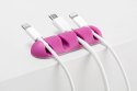 CableDrop multi uchwyt na 4 kable 2 szt. jaskrawy