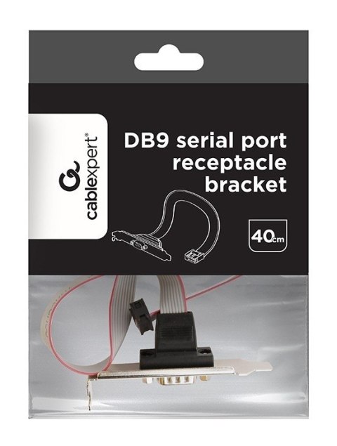 Gniazdo DB9 (COM9) na śledziu + low profile Gniazdo DB9 (COM9) na śledziu + low profile