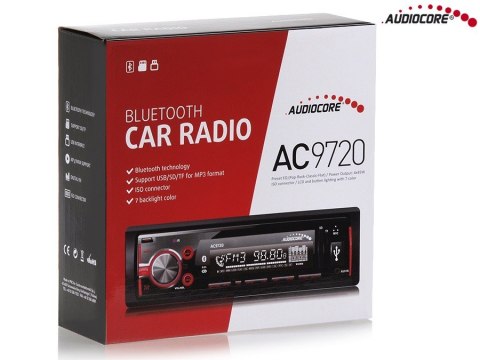 Radioodtwarzacz AC9720 B MP3/WMA/USB/RDS/SD ISO Bluetooth Multicolor Radioodtwarzacz AC9720 B MP3/WMA/USB/RDS/SD ISO Bluetooth Multicolor