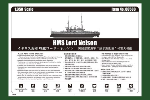Model plastikowy HMS Lord Nelson Model plastikowy HMS Lord Nelson