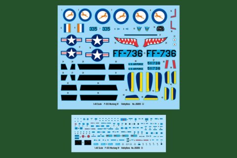 Model plastikowy P-51D Mustang IV Fighter Model plastikowy P-51D Mustang IV Fighter