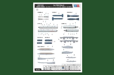 Model plastikowy Su-17M4 Fitter-K Model plastikowy Su-17M4 Fitter-K