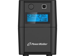 UPS LINE-INTERACTIVE 850VA, 4x IEC, RJ11 IN/OUT, USB, LCD