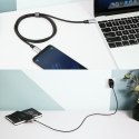 CB-CD5 kabel USB-C - USB-C 1m 60W PD 3A 20V nylonowy oplot czarny