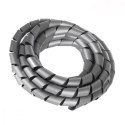 Osłona maskująca na kable MCTV-687S (20.4*22mm) 3m srebna spirala