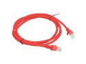 PATCHCORD KAT.5E 1.5M CZERWONY FLUKE PASSED LANBERG