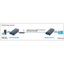 Extender/odbiornik HDMI po skrętce Cat.5e/6/6a/7 do 120m, over IP, czarny
