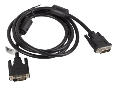 Kabel DVI-D(24+1) - DVI-D(24+1) M/M 1.8M czarny Kabel DVI-D(24+1) - DVI-D(24+1) M/M 1.8M czarny
