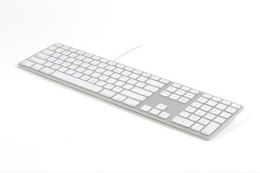 Klawiatura aluminiowa Mac hub 2xUSB srebrna