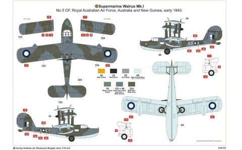 Model plastikowy Supermarine Walrus Mk.I Model plastikowy Supermarine Walrus Mk.I