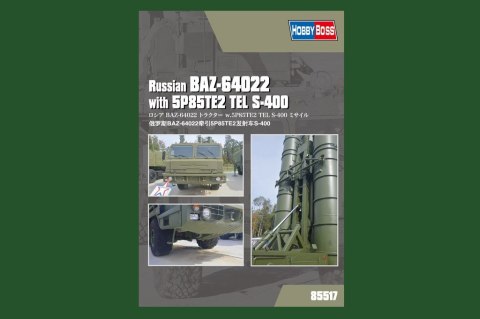 Model plastikowy BAZ-64022 z 5P85TE2 TEL S-400 Model plastikowy BAZ-64022 z 5P85TE2 TEL S-400