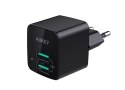 PA-U32 Black Mini ładowarka sieciowa 2xUSB AiPower 4.8A 12W PA-U32 Black Mini ładowarka sieciowa 2xUSB AiPower 4.8A 12W