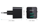 PA-U32 Black Mini ładowarka sieciowa 2xUSB AiPower 4.8A 12W PA-U32 Black Mini ładowarka sieciowa 2xUSB AiPower 4.8A 12W
