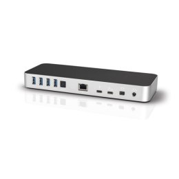 Stacja dokująca 3 Dock (12 portów, kabel, Mac+Windows) srebrny