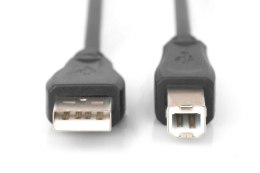 Kabel połączeniowy USB 2.0 HighSpeed Typ USB A/USB B M/M 1,8m Czarny